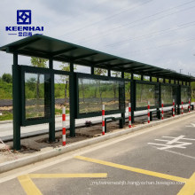 Customied Stainless Steel Bus Stop with LED Light